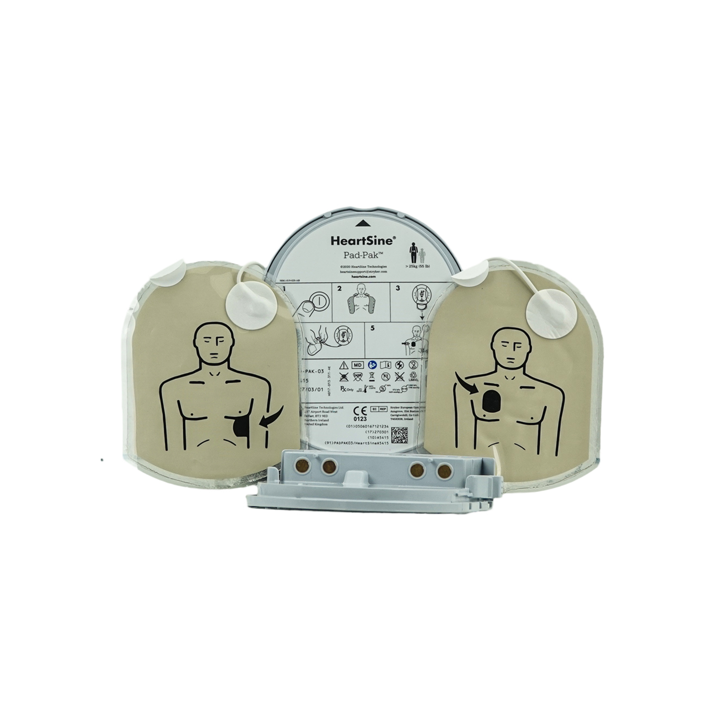 HeartSine Batterie- und Elektrodenkassette, PAD-PAK 03 für Erwachsene und Kinder > 8 Jahre